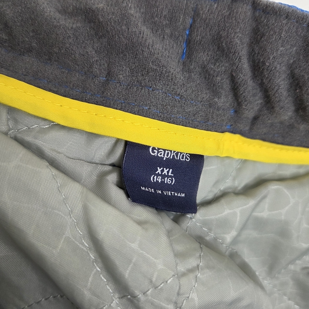 Gap Kids Size XXL(14-16) Skie Pants In Blue/Yellow - Picture 9 of 11